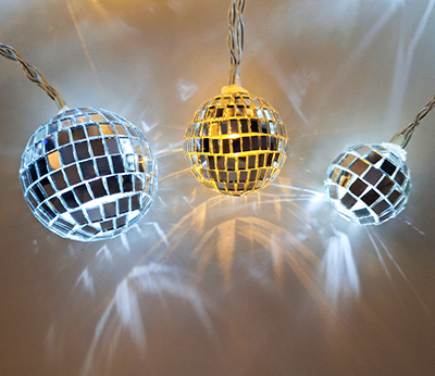BO 10LED mirror ball white indoor  DD-1023