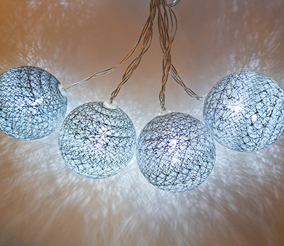BO 10LED cotton ball  white indoor  DD-1024