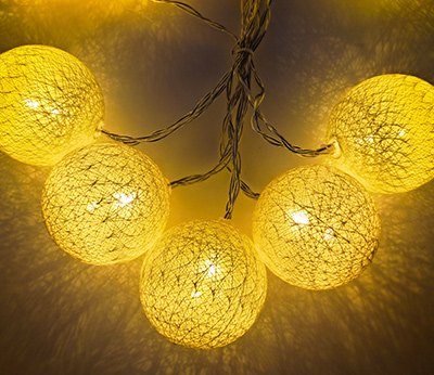 BO 10LED cotton ball  white indoor  DD-1024