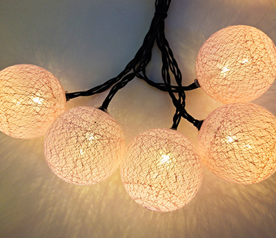 BO 10LED cotton ball  white indoor  DD-1024