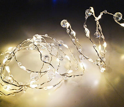 LED copper wire light with plastic beads  DD-2021 