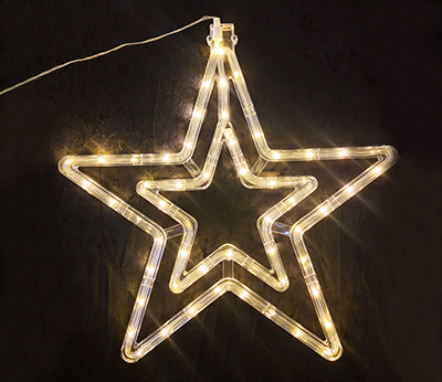 warm white rope light  double star  DD-2106 