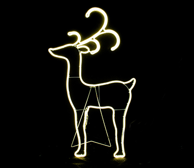 Outdoor Lighted Deer For Christmas | DADI Holiday Yard Decor