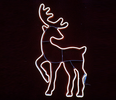 DADI Outdoor Lighted Deer For Christmas Yard Holiday Decoration